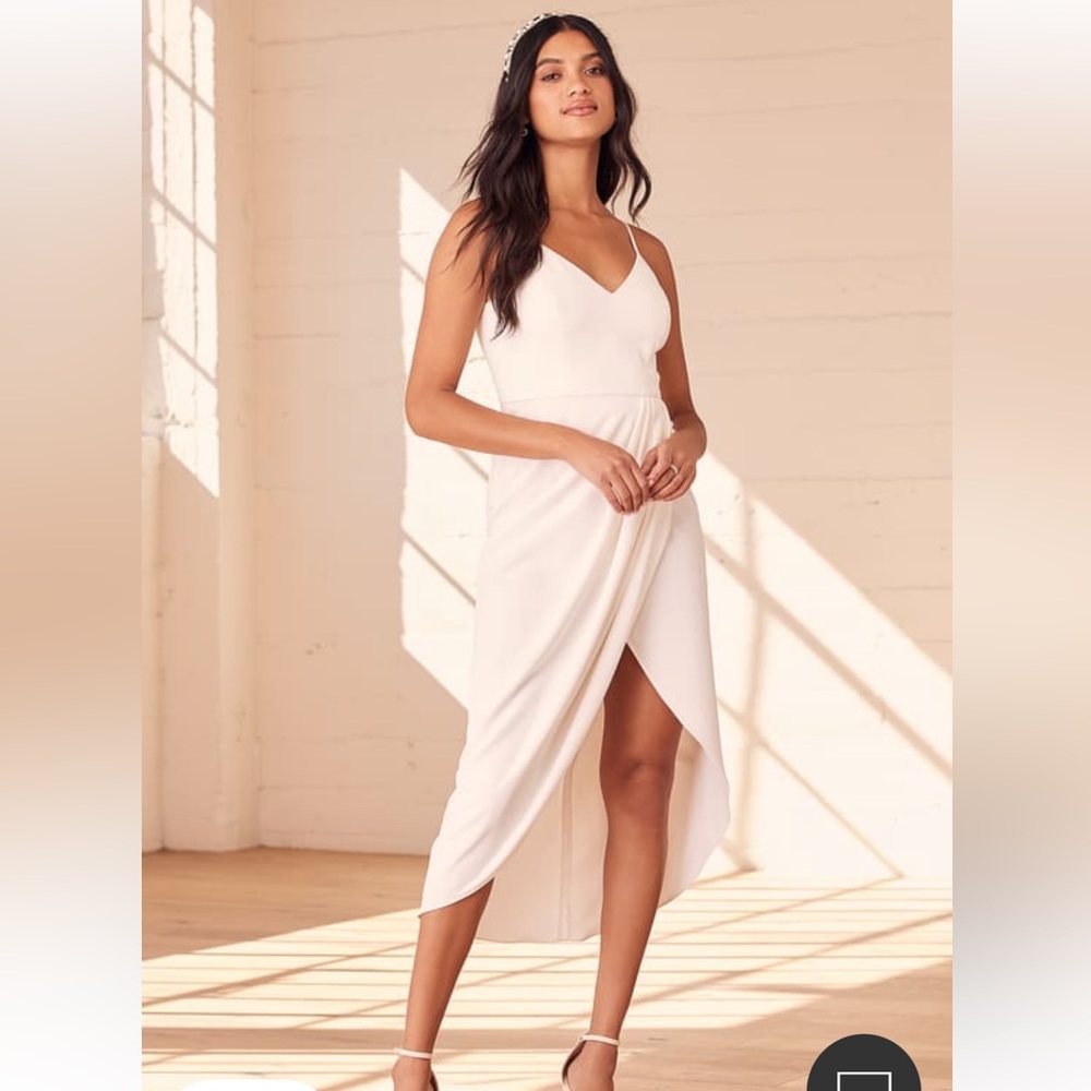 NWT Lulu’s White Summery Dress, Size Small